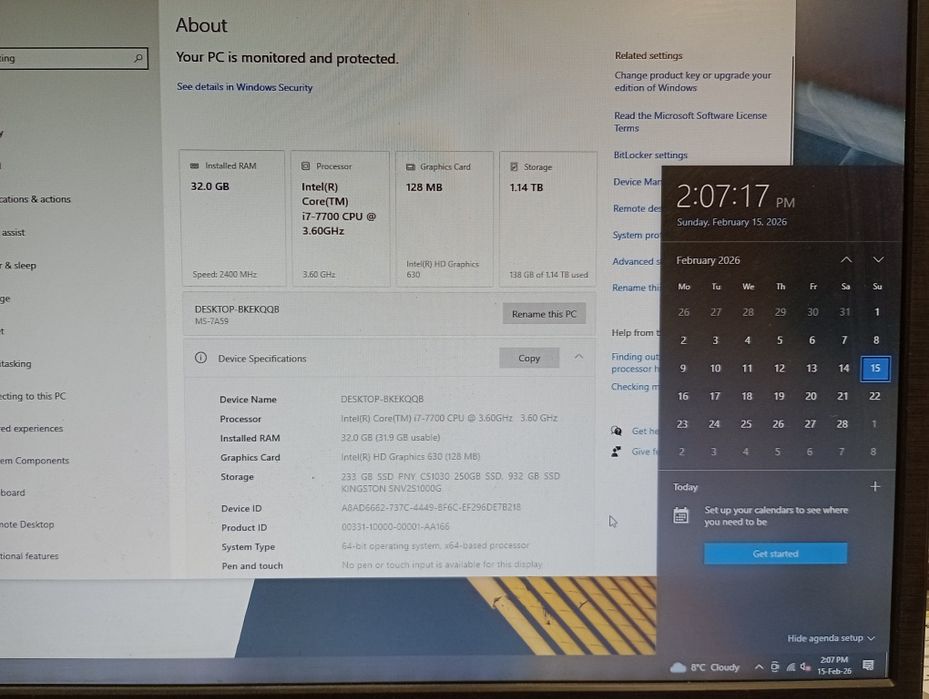 Процесор Intel Core i7 7700 4.20Ghz