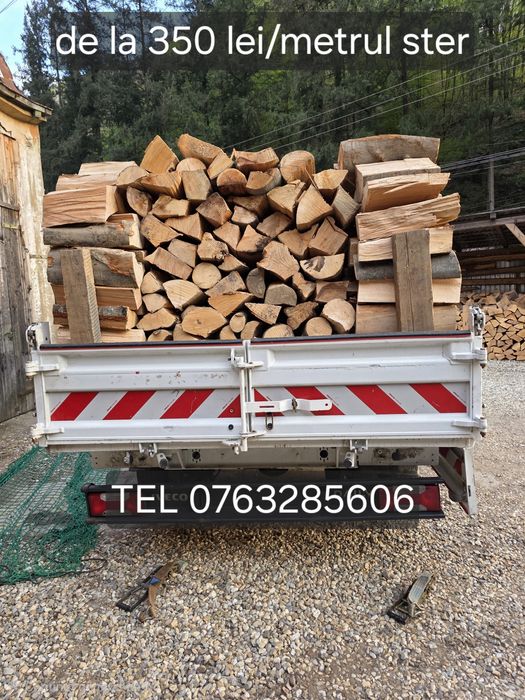 Ofertă! S.C.vinde lemn de foc tăiat si spart 350 lei/ metrul ster