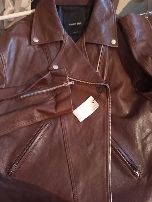 Massimo Dutti кожено яке ново