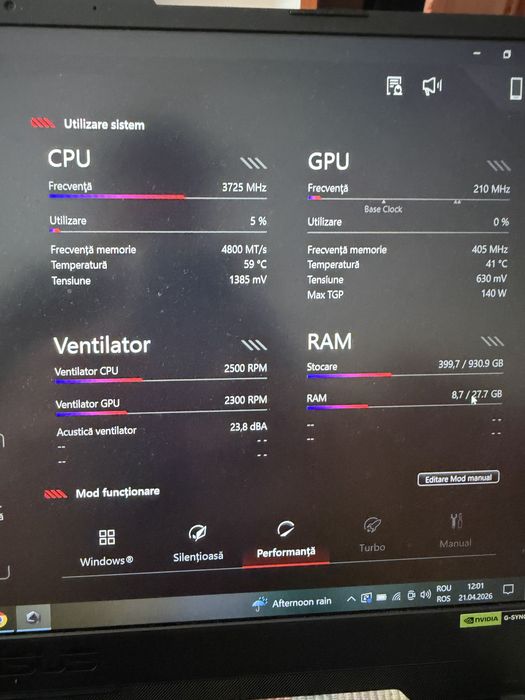 Laptop GAMING - Factura si garantie, ASUS TUF GAMING