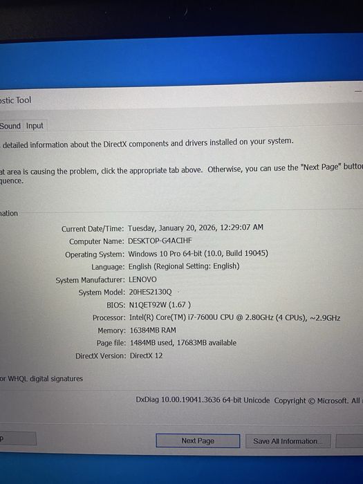 Lenovo ThinkPad T470 I7 Touchscreen