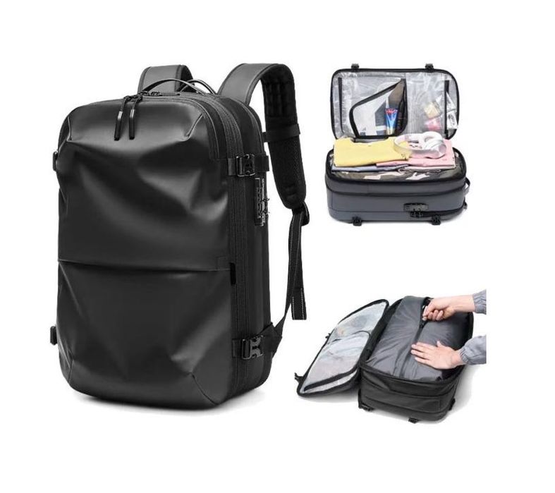 Rucsac de calatorie cu Vacuum, Bagaj de mana, Extensibil, 49*32*15 cm