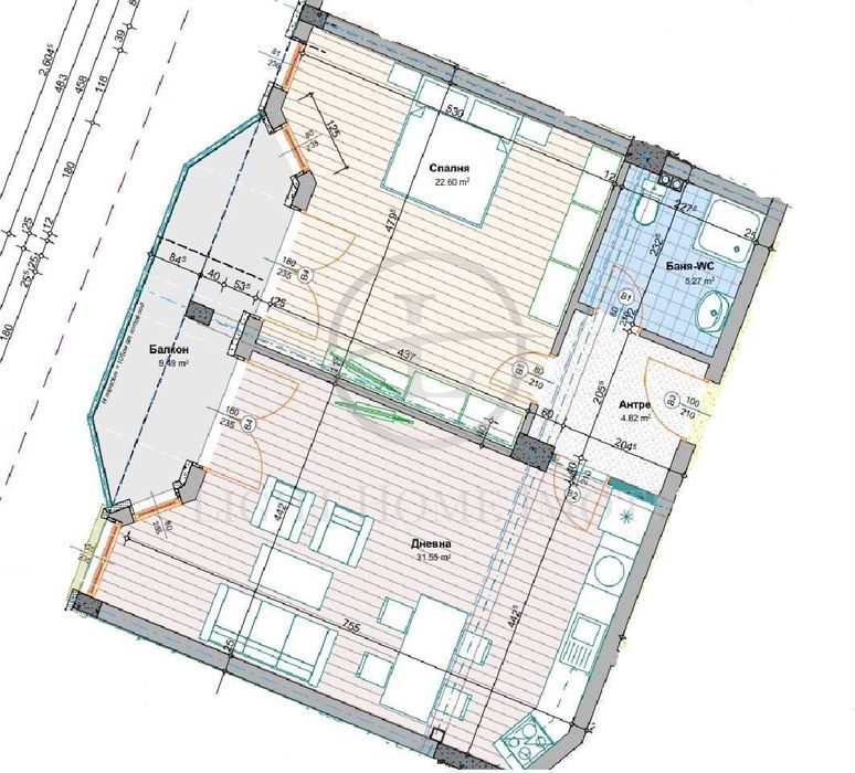 Продава се Двустаен апартамент в с. Войводиново, Област Пловдив - 97 кв.м за 850 €/кв.м - Снимка #3