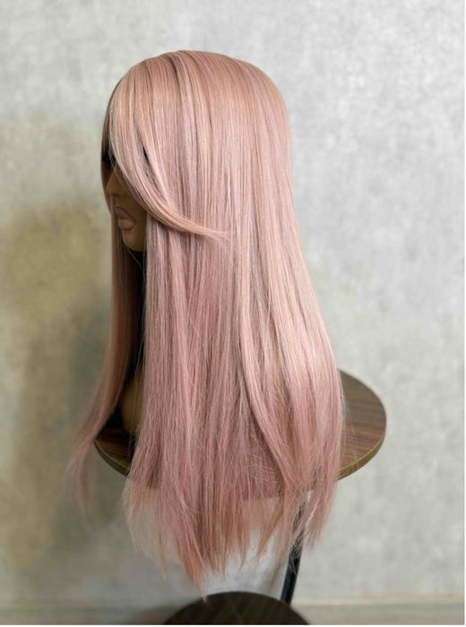Парик розовый термоволокно