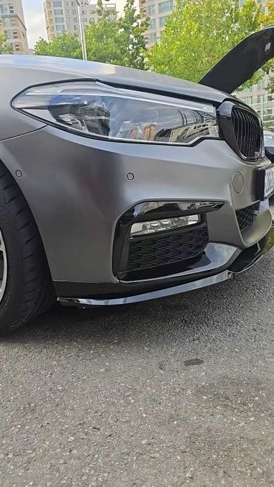 Prelungire Extensie Lip Bara Fata M BMW Seria 5 G30 G31, Negru Lucios