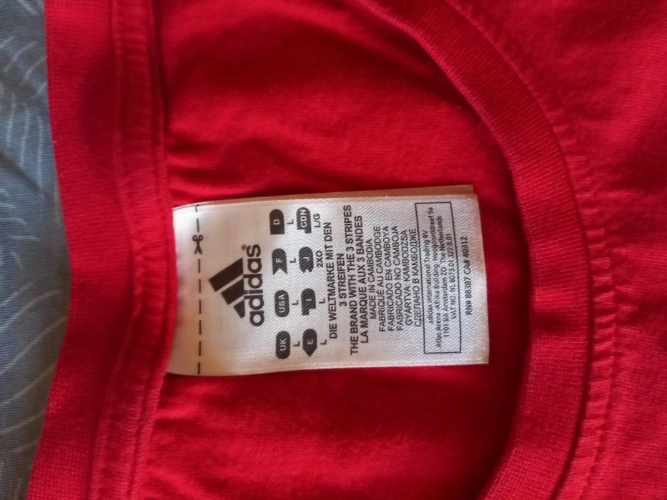Оригинална тениска на Великобритания от Олимпийските игри,  Адидас, L
