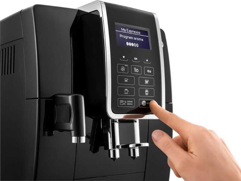Кафеавтомат De'Longhi Dinamica ECAM350.55.B - 1450 W, Черен