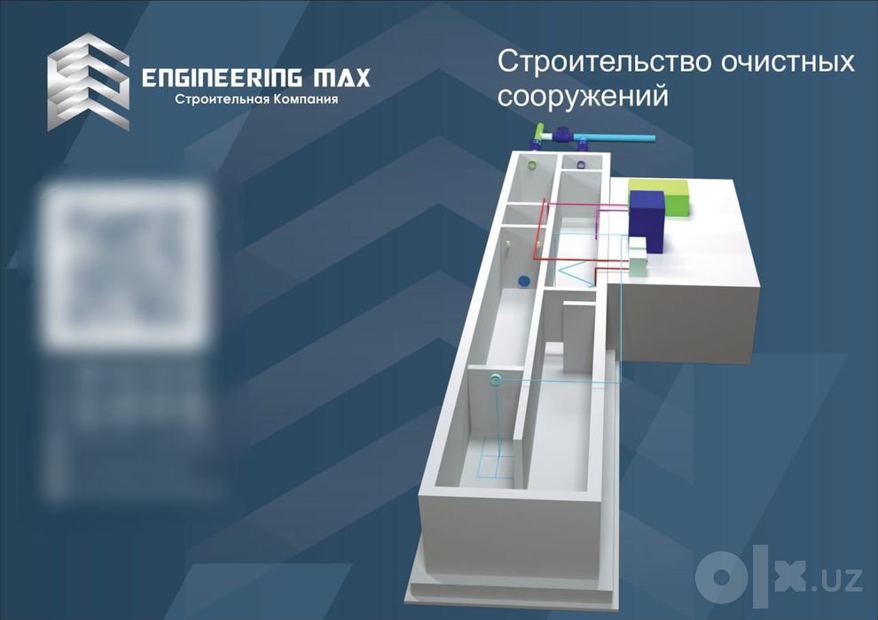 Строительство и монтаж Очистных сооружений (ЛОС) для заводов и фабрик
