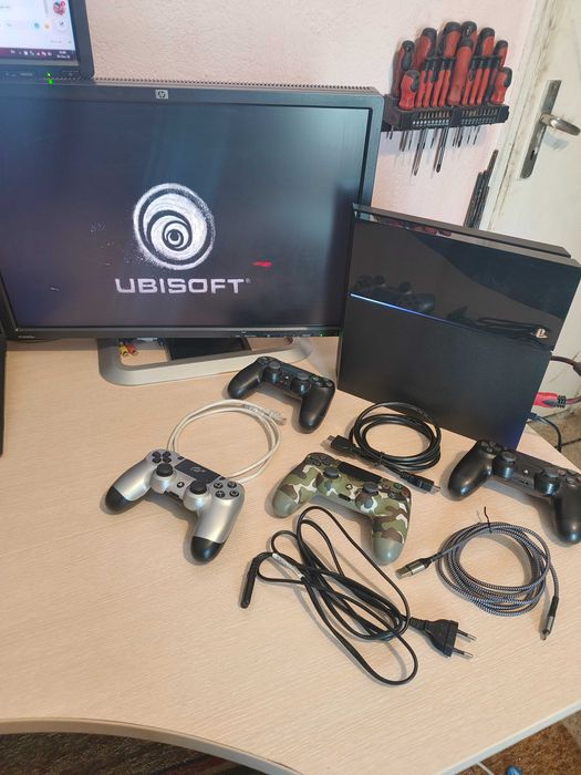 С ГАРАНЦИЯ 1Г Sony PlayStation 4 FAT SW 10.01 PS4 500GB профилактиран