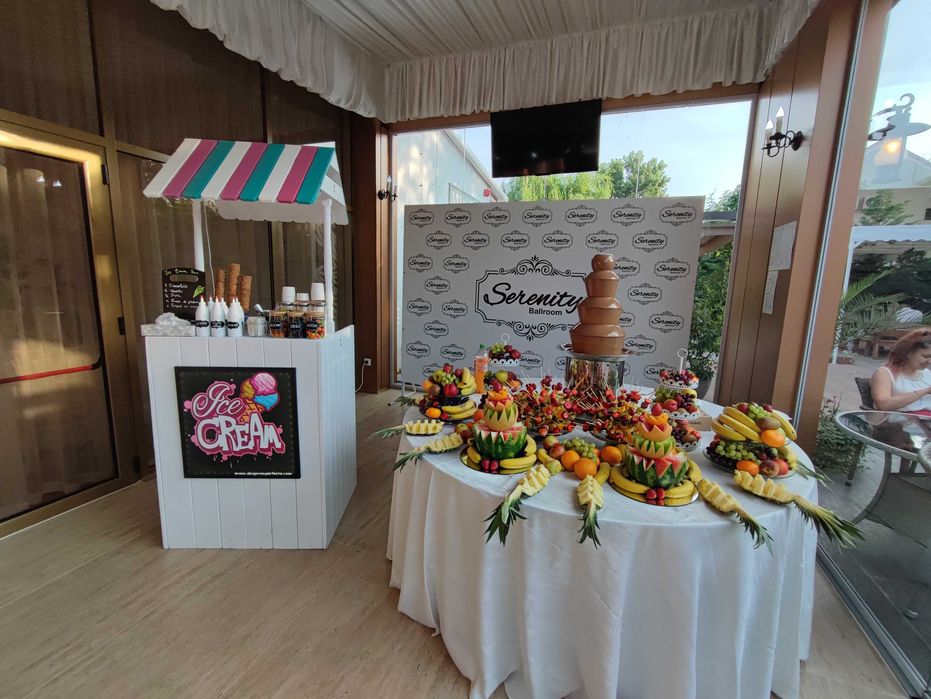 Înghețată ice cream ba cabina foto video booth decorațiune baloane