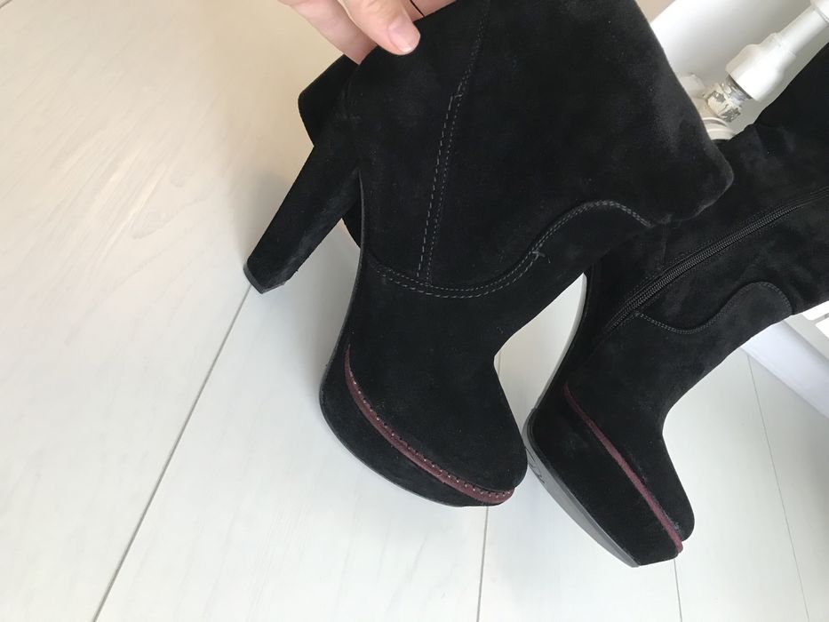 Cizme negre piele naturala marimea 38