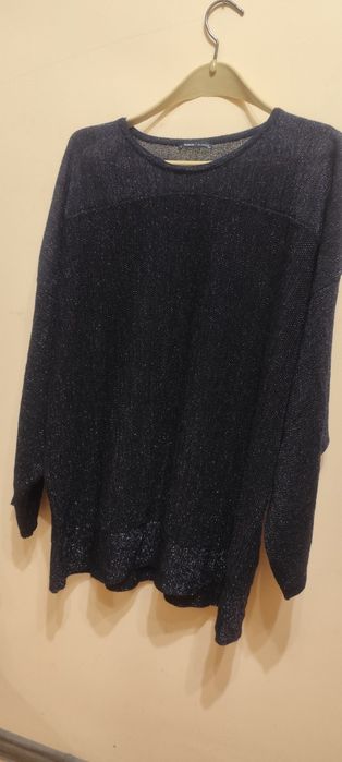 Блуза с вплетена нишка от ламе