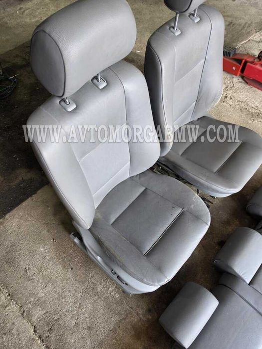 Сив кожен салон БМВ Х5 Е53 BMW X5 E53