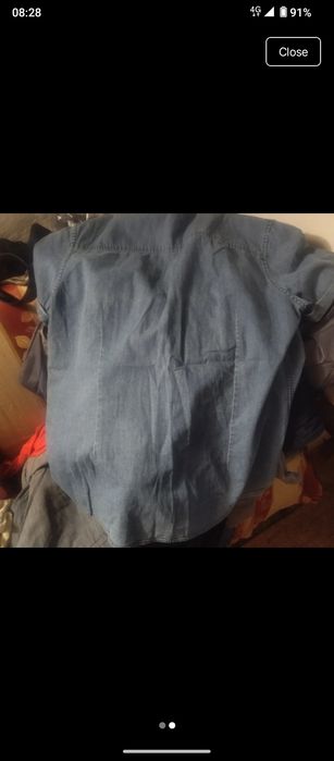 camasa blugi maneca scurta