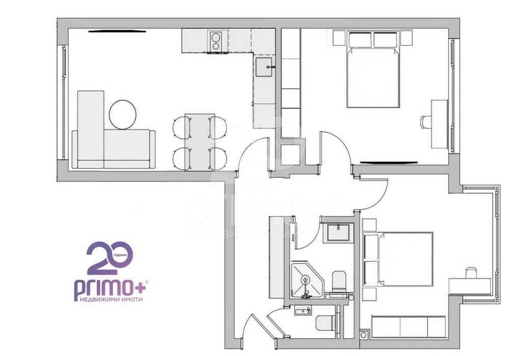 Продава се Тристаен апартамент в София, Борово - 70 кв.м за 3929 €/кв.м - Снимка #5