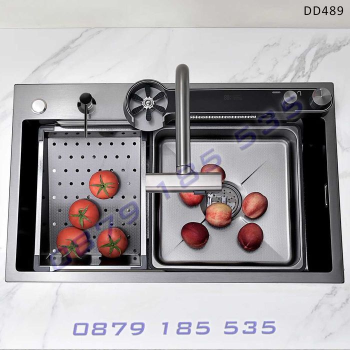 Лукс кухненска мивка диспей функции 12в1 НОВ модел 2024 модерна чешма