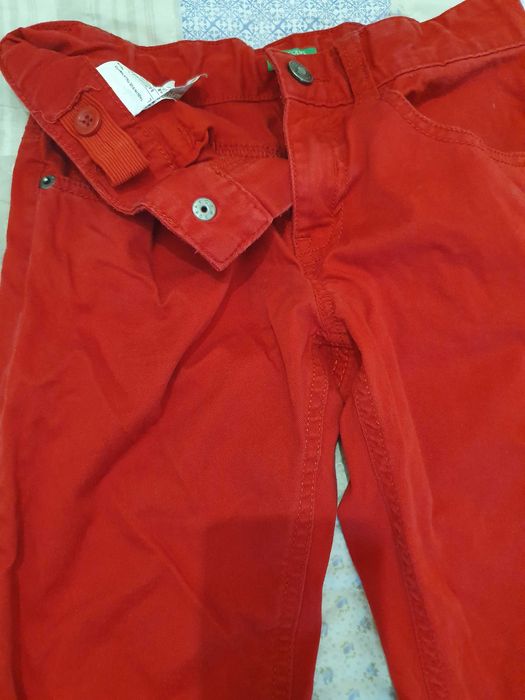 Детски панталони Benetton 3бр+блуза Benetton+сп.долнище ръст до 140см