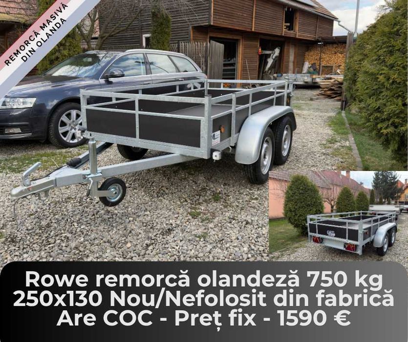 Remorci din Olanda de la 750 kg pana la 3500 kg - Citeste descrierea!