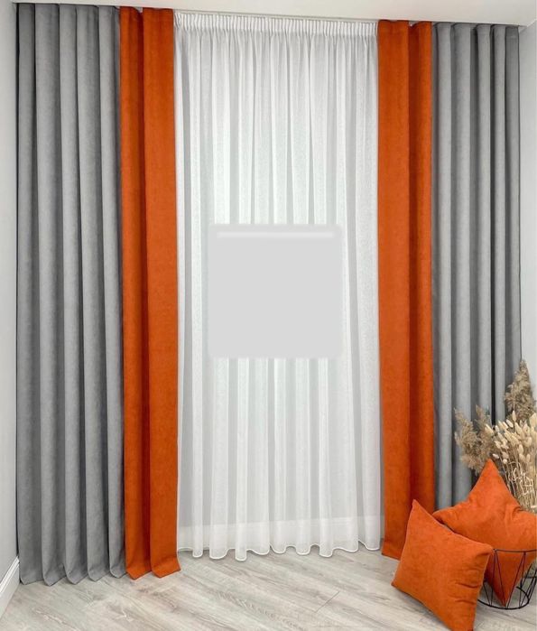 Шторы тройка с двух сторон