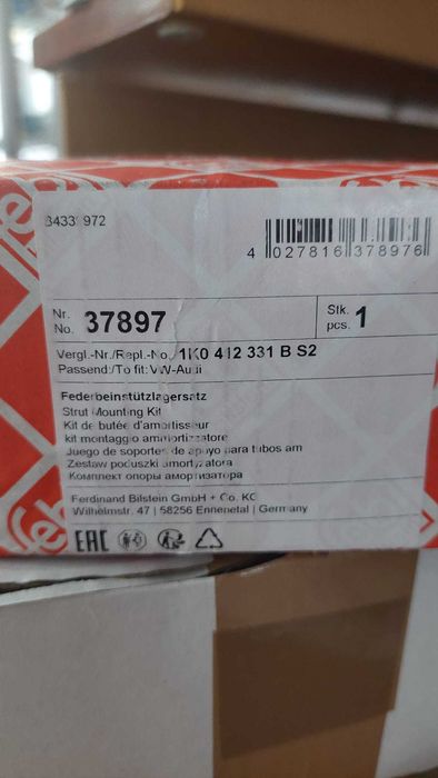 Febi bilstein 37897 Комплект за горен монтаж на амортисьор със лагер