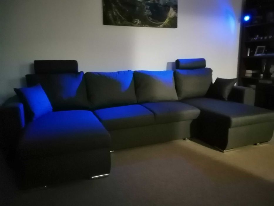 Vand canapea extensibila Tony U Shape Plus Grey 320 x 140 x 90 cm