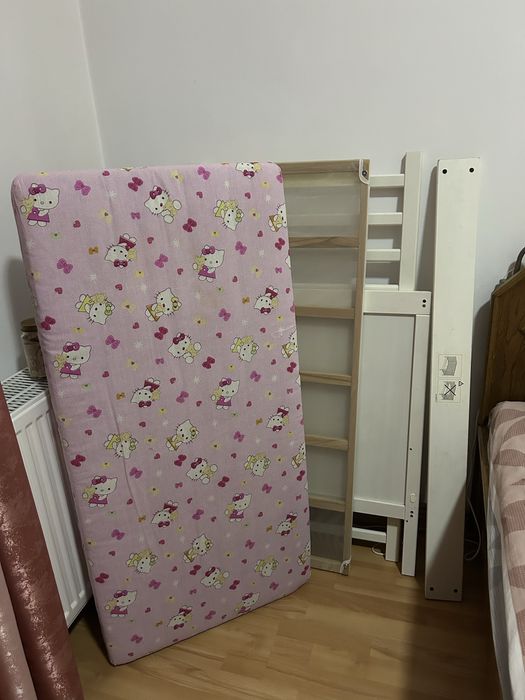 Patut copii Ikea cu saltea cocos 60*120 cm
