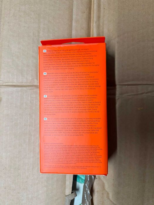 Amazon Fire TV Stick 4K Ultra HD cu Telecomandă Alexa - Sigilat / Ca nou