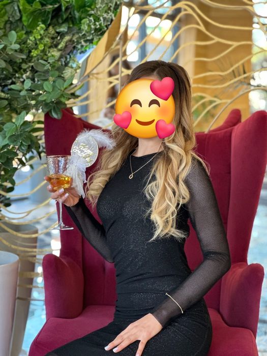 Вечернее платье в сеточку