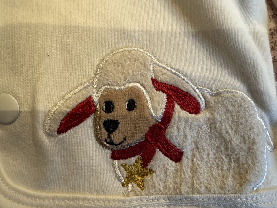 Суичър Бял  Sterntaler 62 см 4-5 месеца