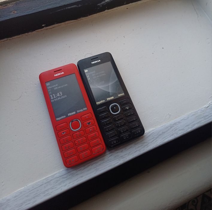 Nokia 206 состояние идеальное 2шт сатилады