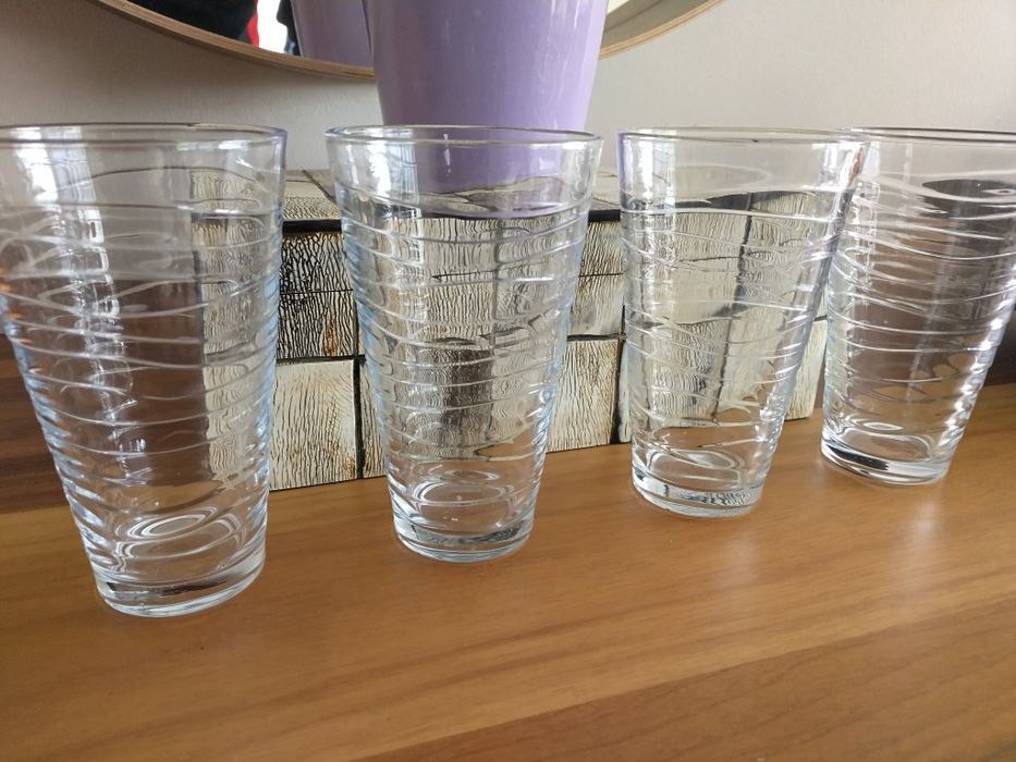 Комплект от 4 оригинални стъклени чаши от Италия