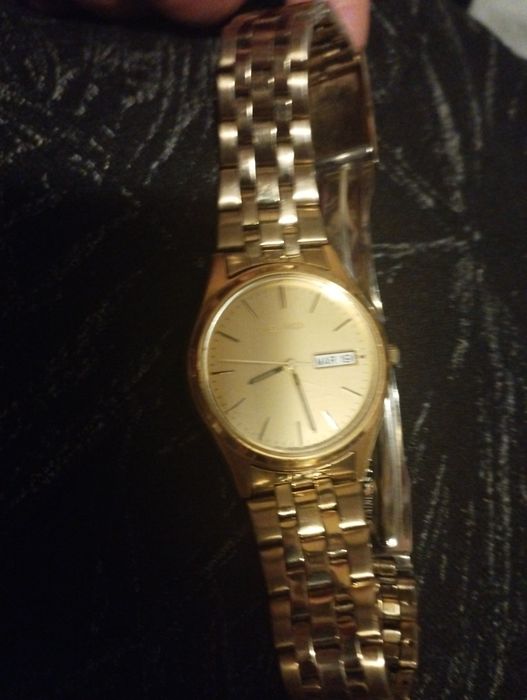 Ceas,SEIKO,aurit,galben suflat.(coart))