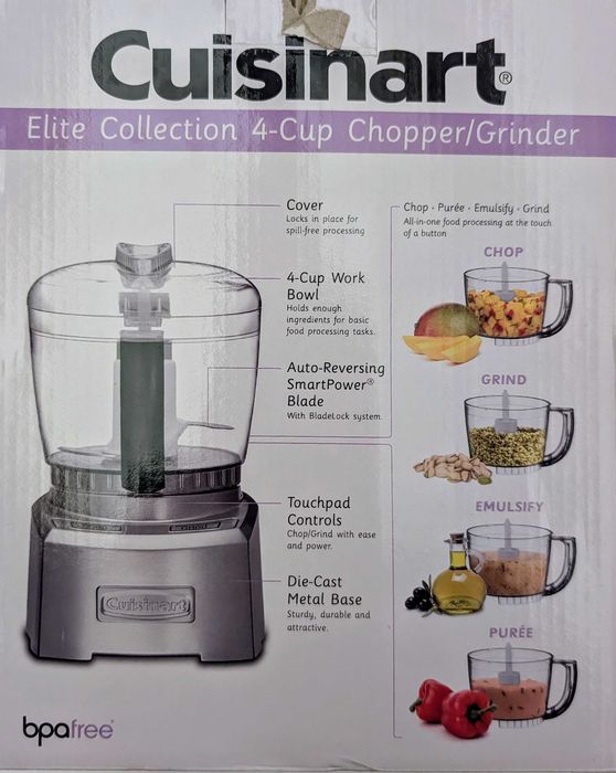 Cuisinart CH-4DC Elite Collection – Mini tocător / râșniță
