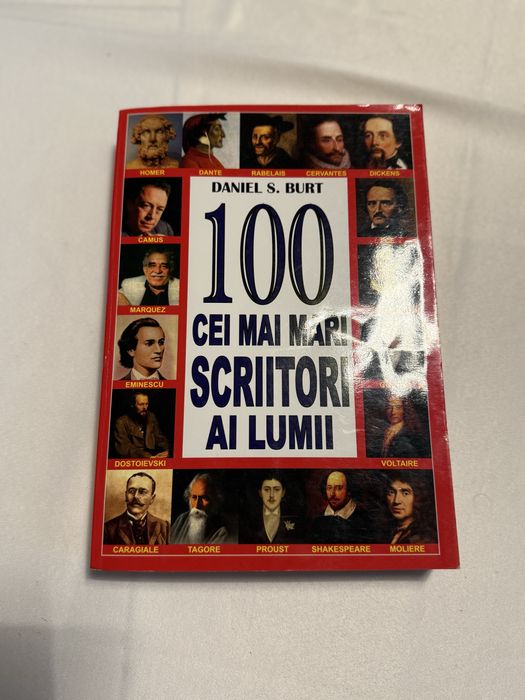 Carte 100 cei mai mari scriitori ai lumii - stare impecabilă