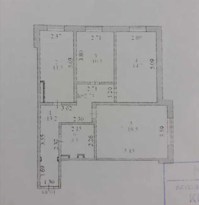Продается 3-комнатная квартира
