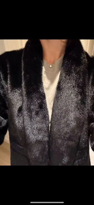 Палто шуба яке тип ZARA от изкуствен косьм норка XS-S размер