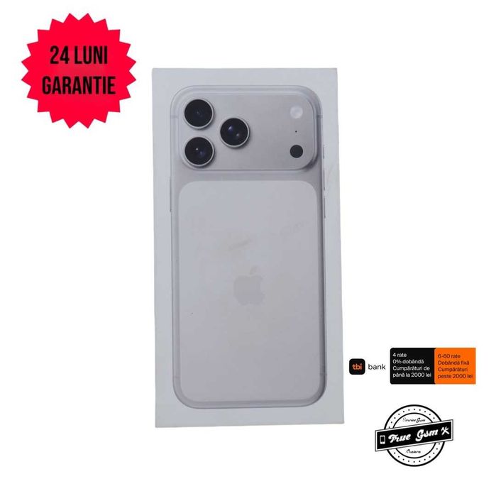iPhone 17 Pro Max 256GB Silver - GARANTIE 24 LUNI | TrueGSM
