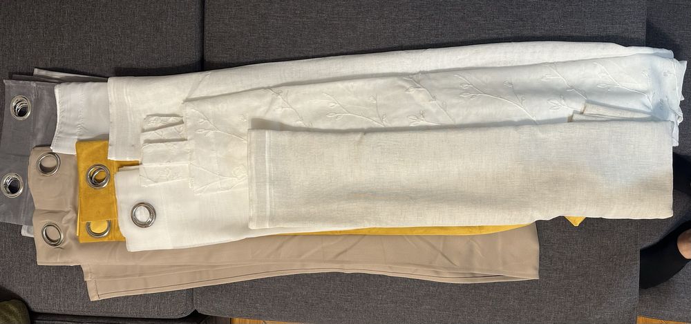 Draperii si perdele diferite modele, culori si marimi, noi, germania..