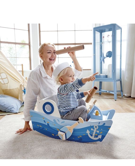 Vand Jucarie din lemn pentru copii - Barca capitanului