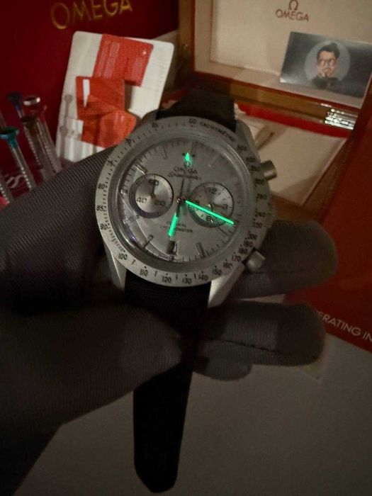 omega speedmaster grey chrono