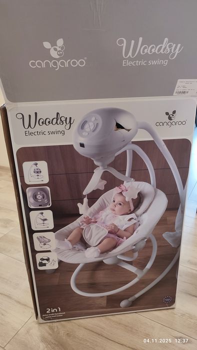 Електрическа люлка Cangaroo Woodsy