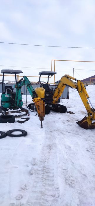 Услуги мини экскаватора гидромолот демонтаж бетона траншеи