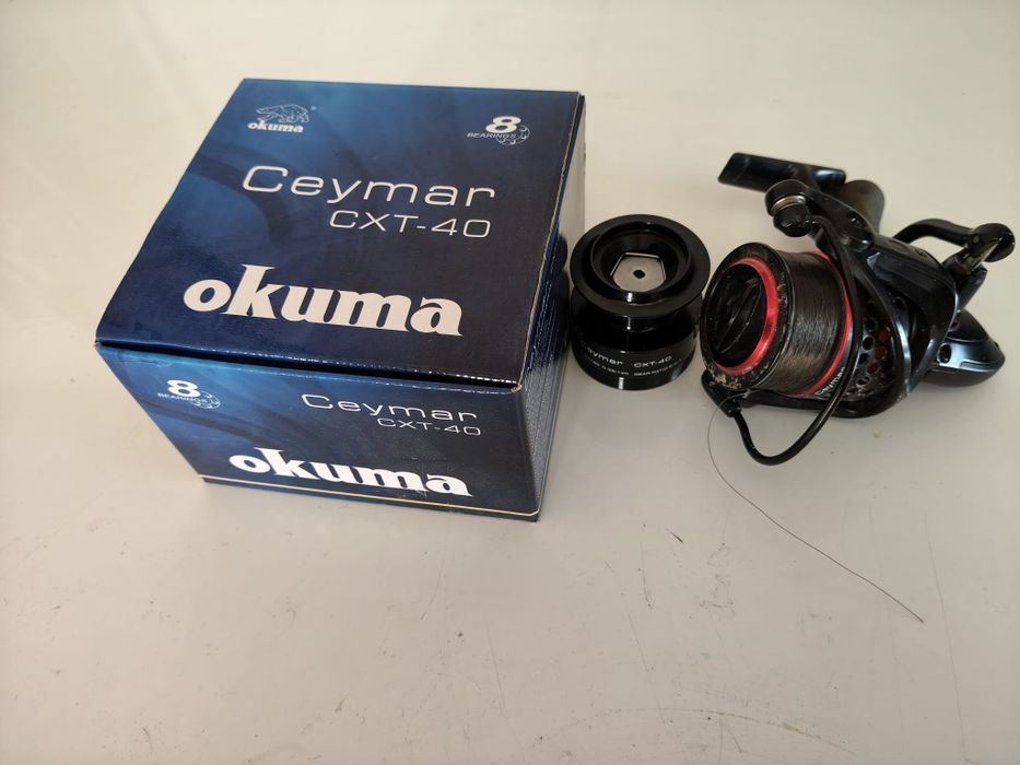 Lanseta Okuma C.B. Feeder, 3.60m, 60-120g, 3+3buc + Okuma Ceymar XT 40