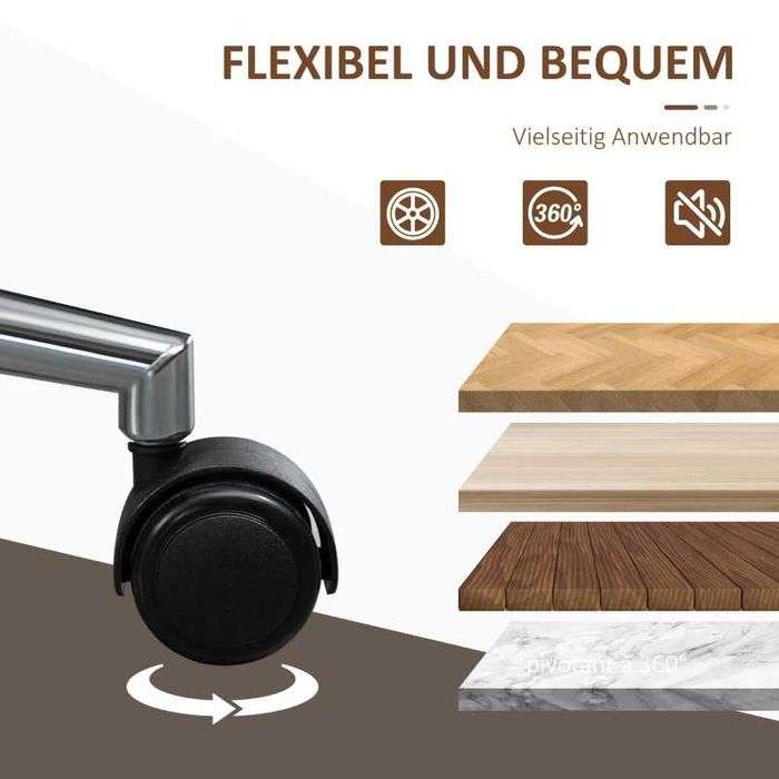 Офисен стол Vinsetto, функция люлеене, регулируема височина