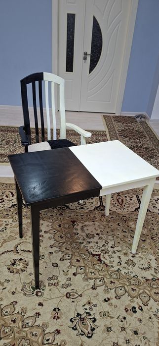 Стол и стул. Ручная работа.