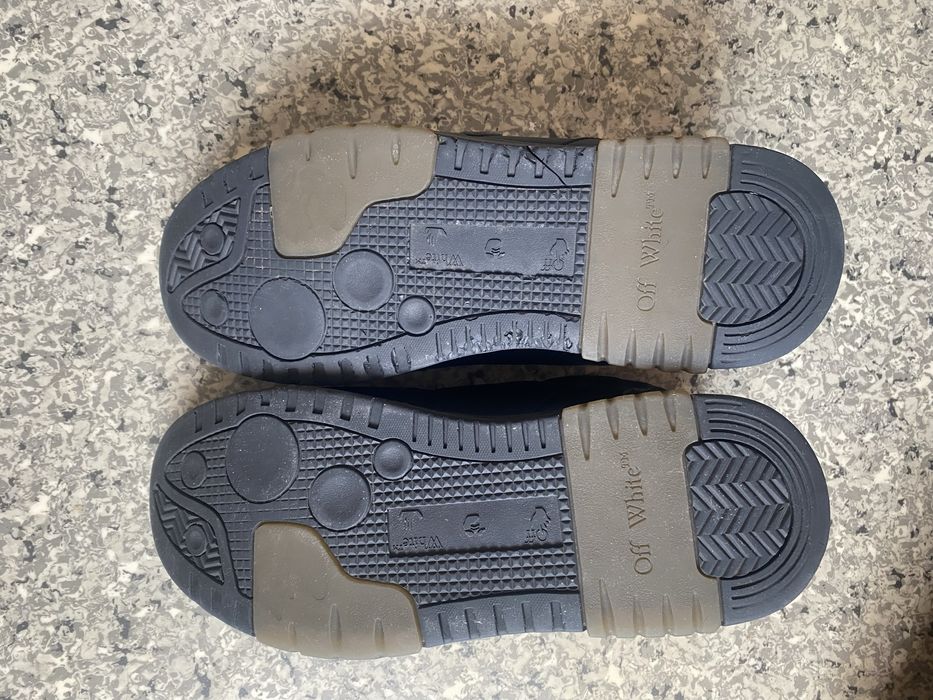 Off white кроссовки кожанные
