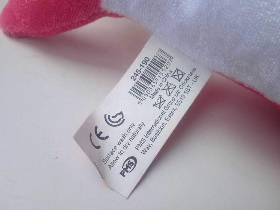 Character Co оригинална плюшена играчка розова рибка