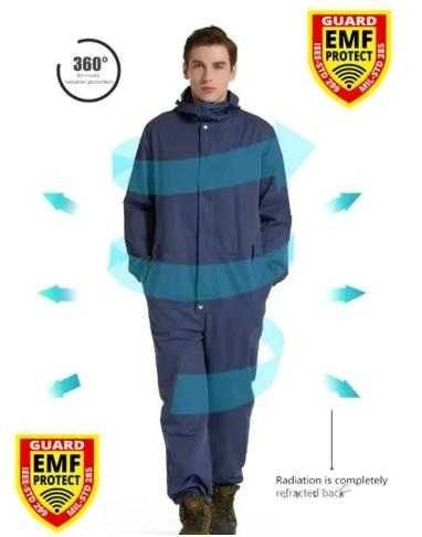 360° Екранирано Защитно Облекло Анти Електромагнитно Излъчване EMR ЕМП