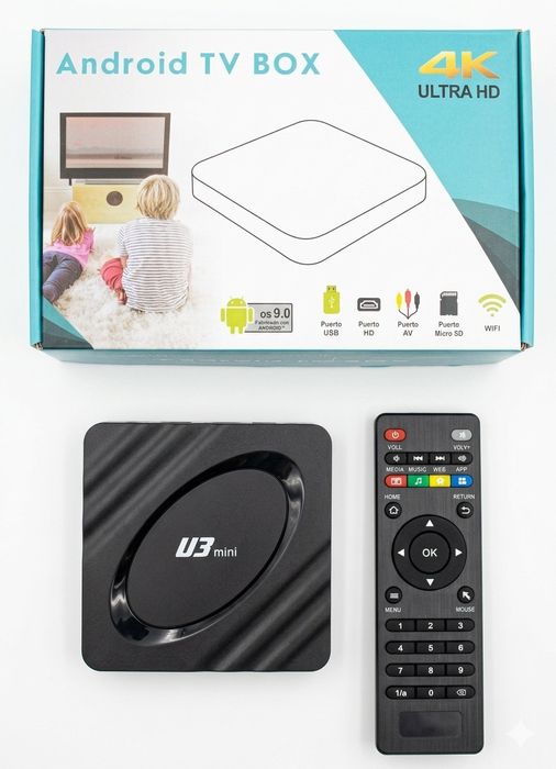 U3 Mini Android tv box 2/16GB
Asosiy texnik ko'rsatkichlari:
Protsesso
