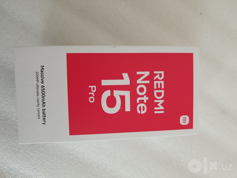 Redmi not 15 pro 4g 12+4/256tali 200mega pixcel